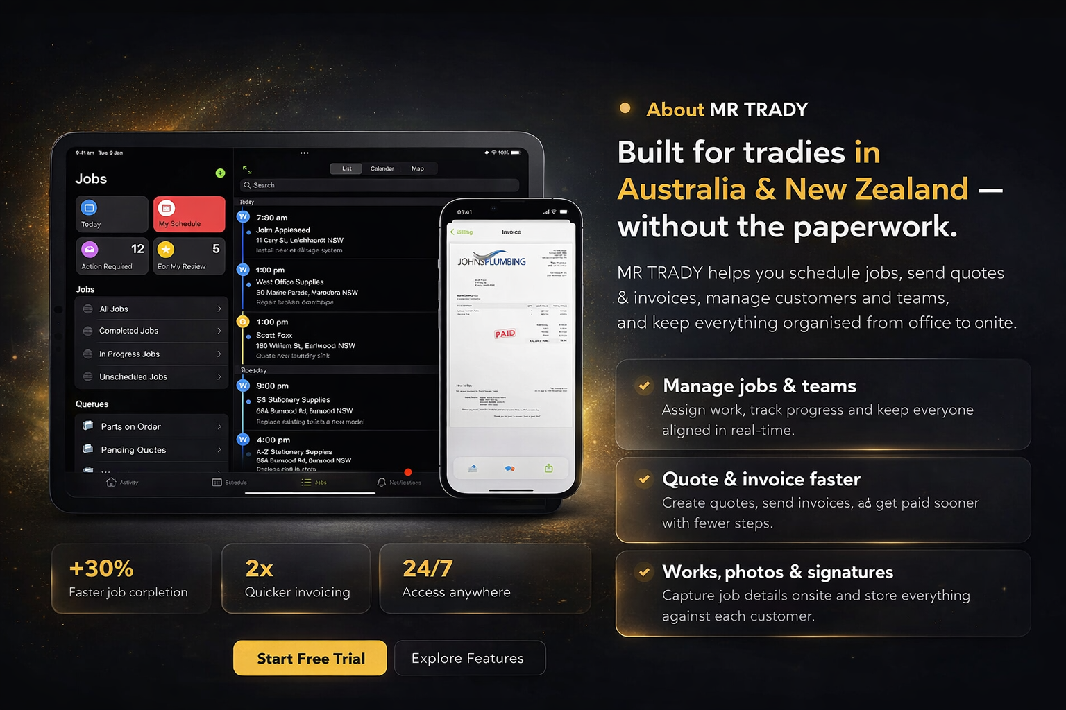 MR TRADY app screenshot