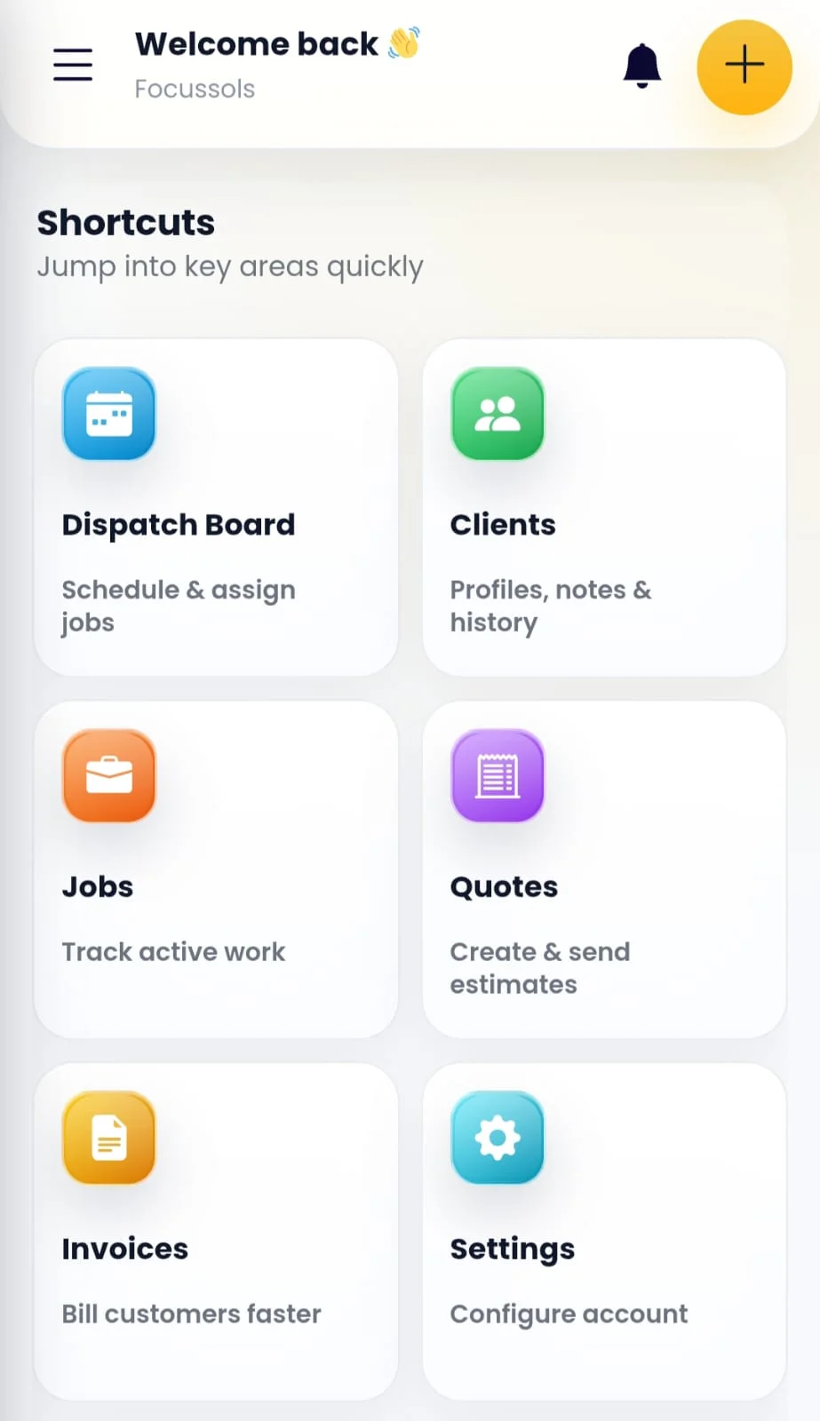 MR TRADY dashboard mobile application screen